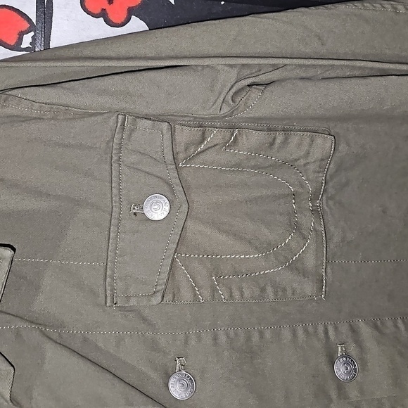 True Religion Military Green Jacket Size Small NWT - Picture 6 of 12